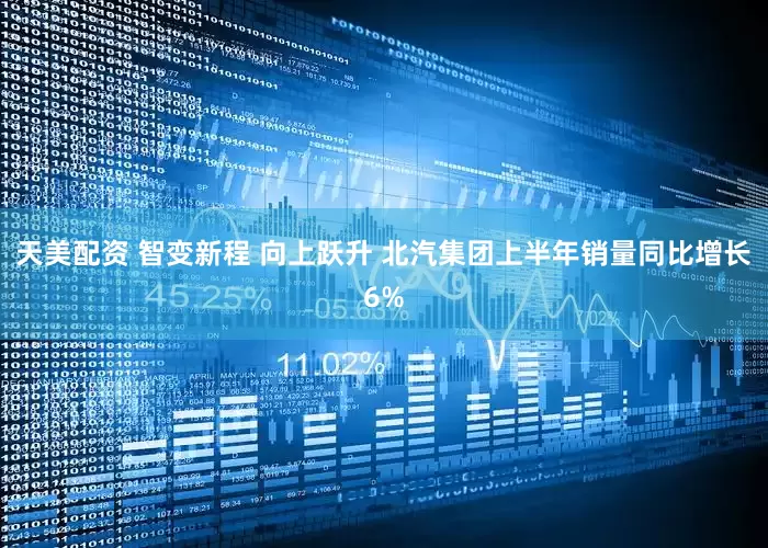天美配资 智变新程 向上跃升 北汽集团上半年销量同比增长6%
